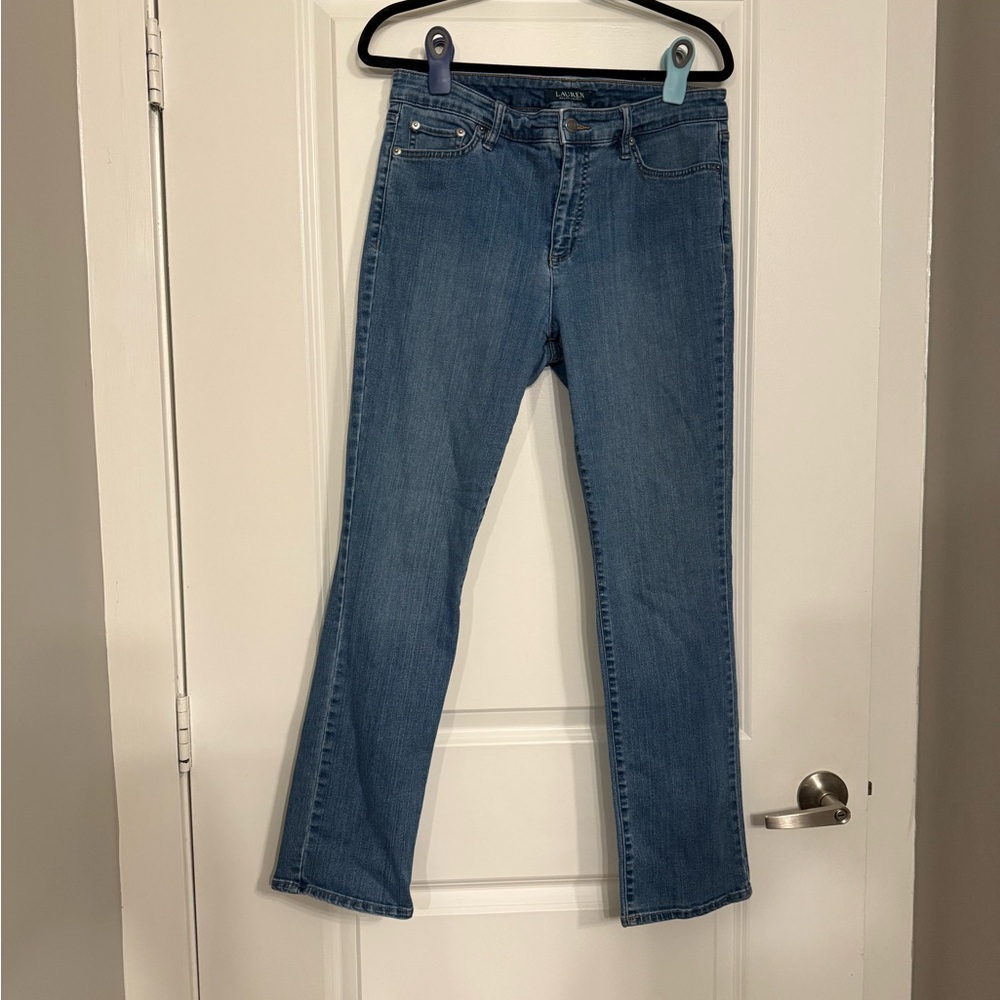 Lauren Ralph Lauren Premier Straight Leg Jeans Wash Blue Size 10